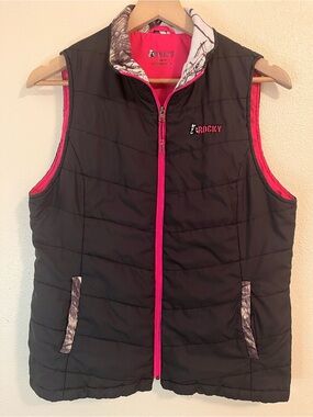 Rocky Black & Pink slim fit Camo Vest